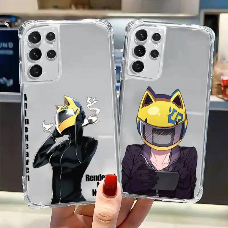 

Anime DuRaRaRa Phone Case Transparent for Samsung A 10 21S 31 50 51 52 12 71 S note 10 20 21 fe plus ultra