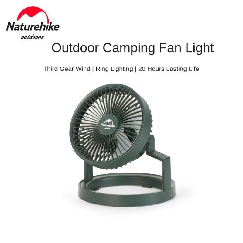 

Naturehike Outdoor Camping Lighting Fan Lamp USB Charging Lamp Portable Tent Lamp Multifunctional Camping Accessories Equipment