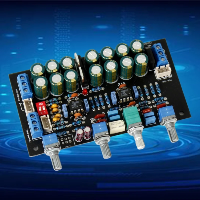 

JJRC5532 OP AMP Preamp Amplifier Tone Board Treble Mid Bass Volume Control Tone Preamplifier
