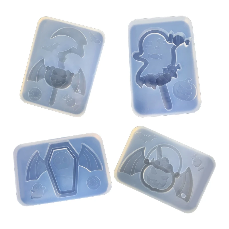 

Different Shapes Resin Pumpkin Ghost Bat Silicone Molds for Keychains Jewelry L5YB