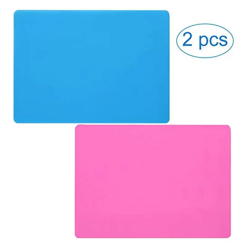 

2 Pc Extra Large Silicone Sheet Crafts Jewelry Casting Molds Mat Skid Waterproof Multipurpose