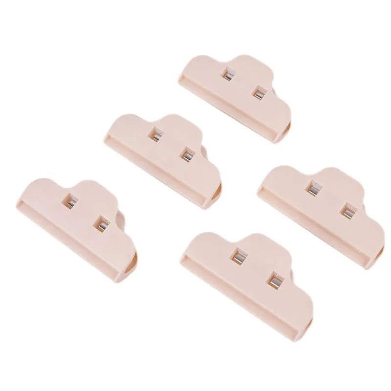

5Pcs/lot Portable New Kitchen Storage Food Snack Sealing Bag Clips Plastic Tool