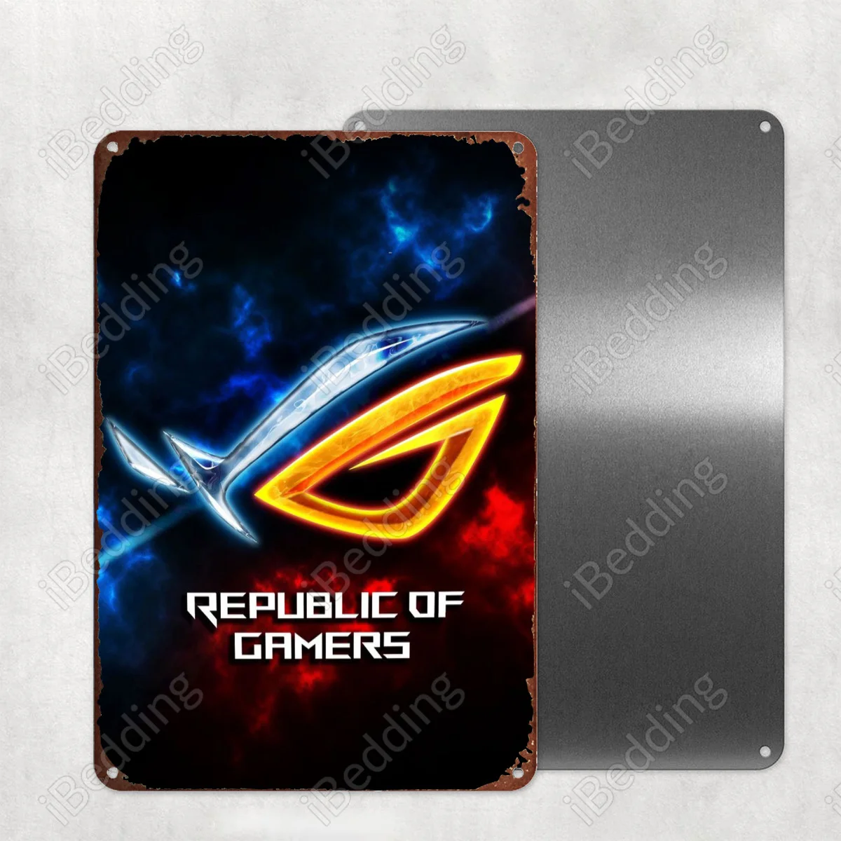 

Asus gaming rog 20x30 см винтажные металлические знаки под заказ номерные знаки Ретро табличка железная Живопись Домашний Декор