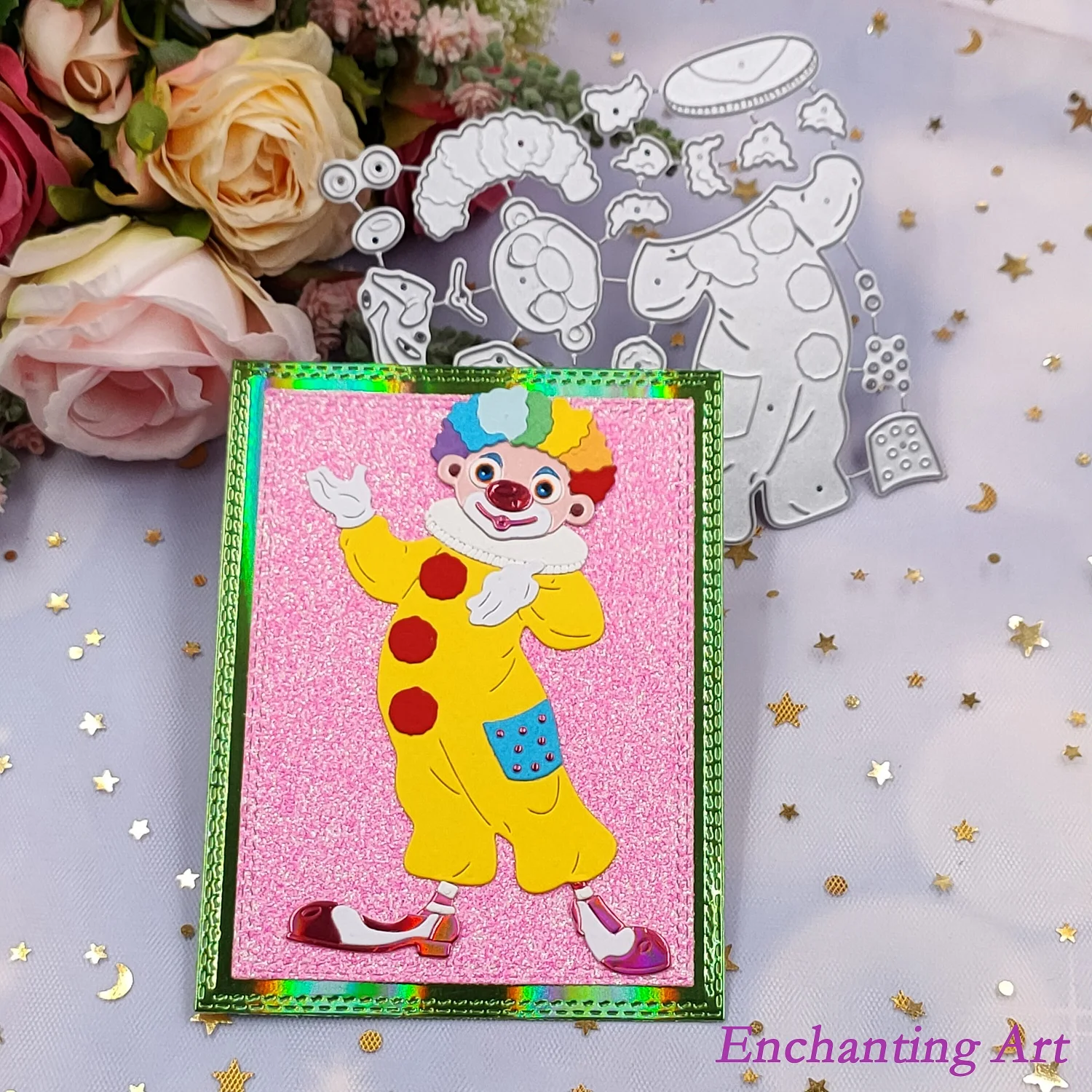 

A Clown Who Brings Joy Metal Cutting Dies 2021New Stencils for DIY Scrapbooking/Photo Album Decorative Embossing DIY Paper Cards