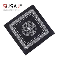table cover playing cards pentacle tarot game tablecloth non woven material board game textiles tarots 4949 cm