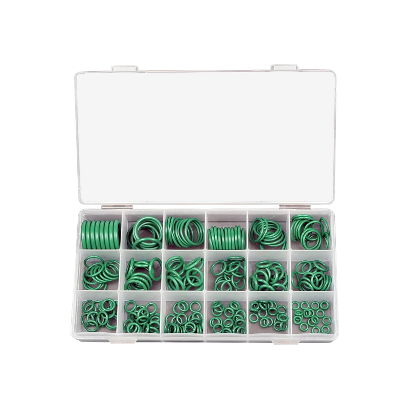 

Уплотнительные кольца 18 размеров для кондиционеров 260 шт., уплотнительные кольца HNBR/NBR используются для компрессоров, Расширительных клапан...