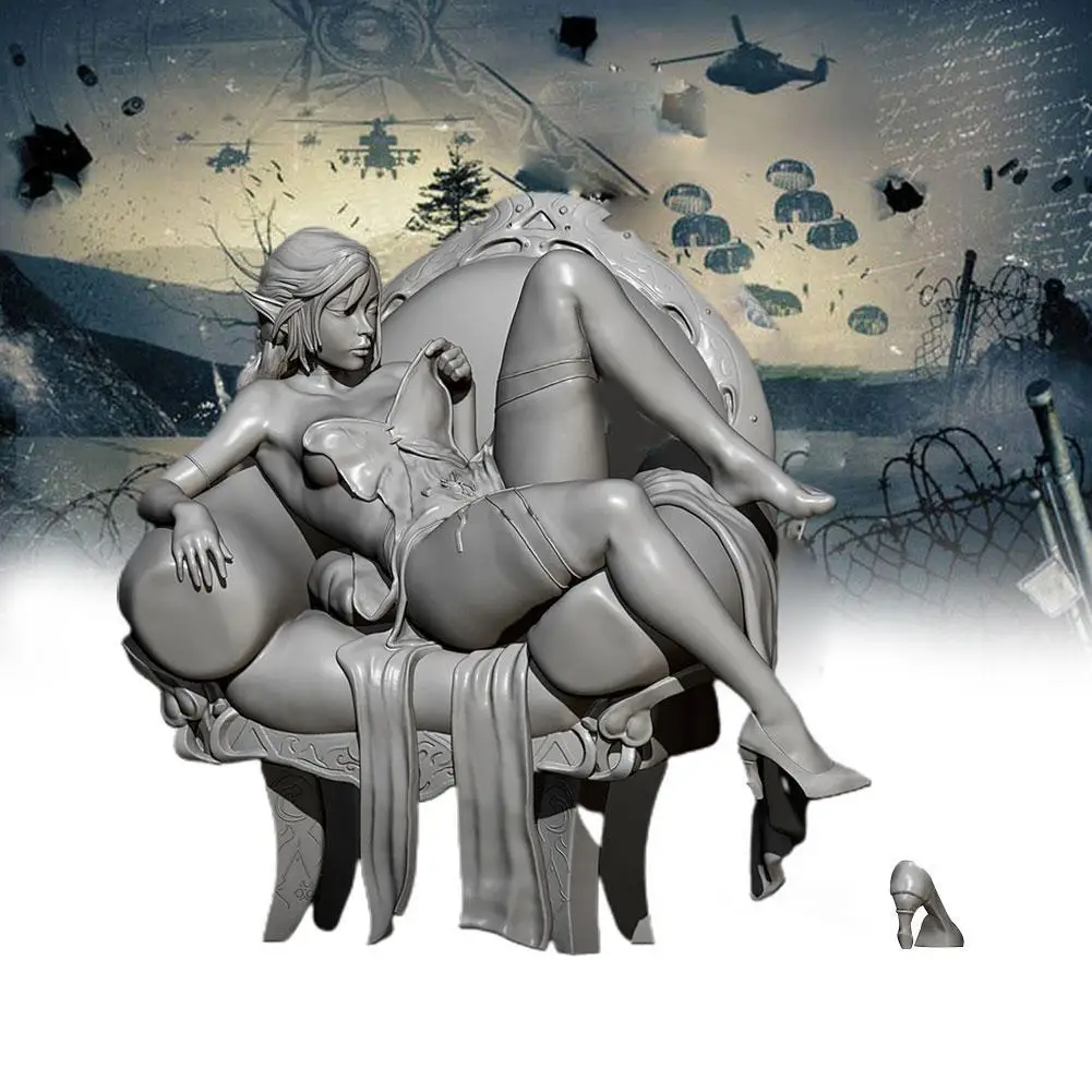 

Sleeping Elf Princess Resin Soldier White Model Sale Choice Best Hot Collect Style Static