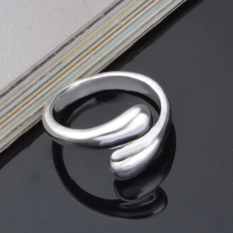 Женские посеребренные Открытые Кольца красивые регулируемые кольца золотого