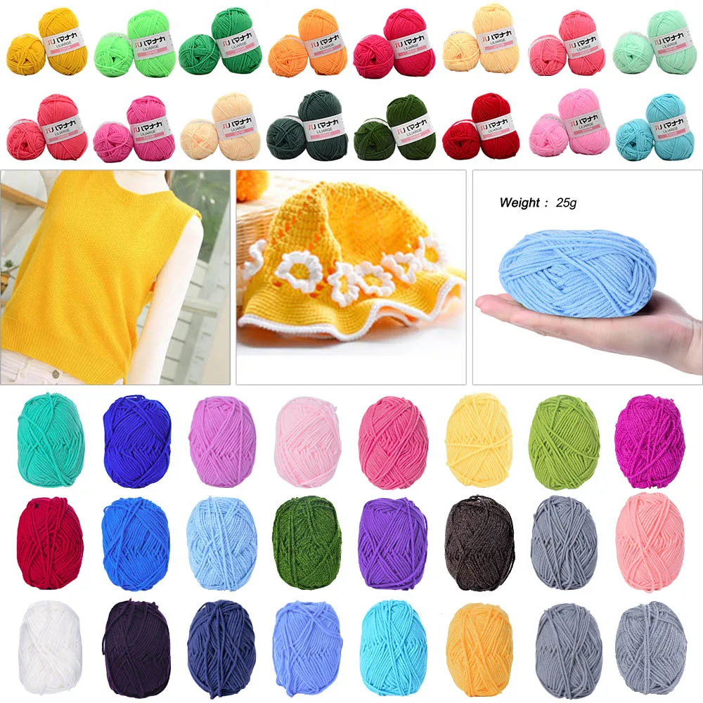 Молочный хлопок пряжа для вязания детей мягкая теплая детская одеяло свитер