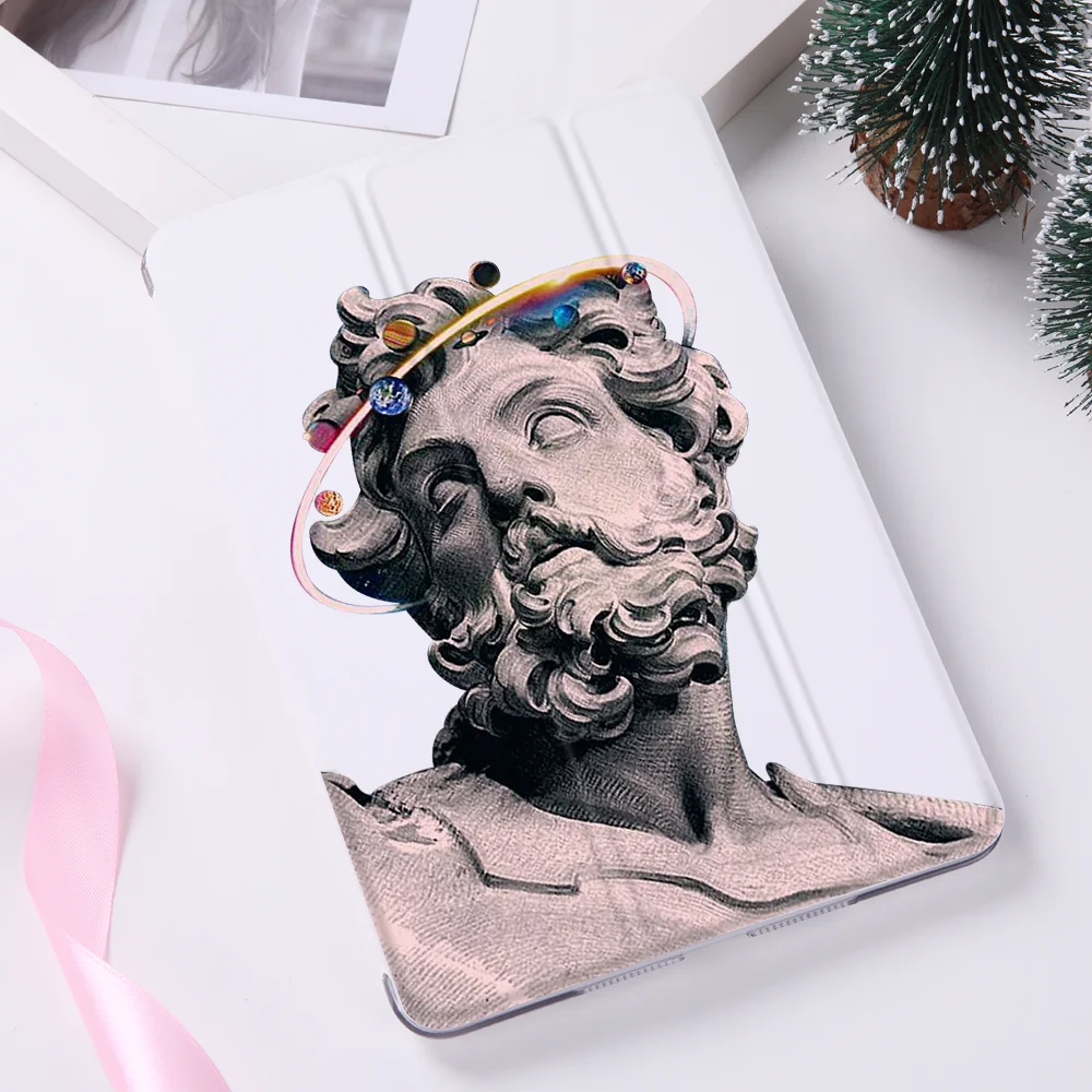 

Funny Art Painting Tablet Case For iPad Air 9.7 2019 fundas PU Ultra Slim PU Plastic wake Smart Cover Case for iPad mini 5 4 3