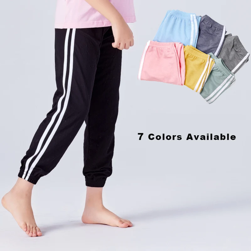 

Kids Sweatpants Jogging Dance Yoga Sport Pants Elastic Waist Fitness Running Trousers Children Sportswear Casual Home Exercise