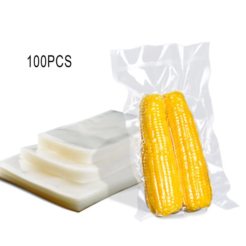 100PCS Plastic Transparent Vacuum Bags Kitchen Opp Vacuum Sealer Bag 15x20cm 10X15cm for Biscuit Candy Pearls Jewelry Chocolates