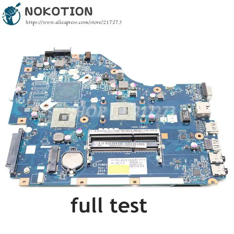 Материнская плата NOKOTION для ноутбука Acer 5253 5250 системная MBNCV02002 PEWE6 DDR3 с встроенным