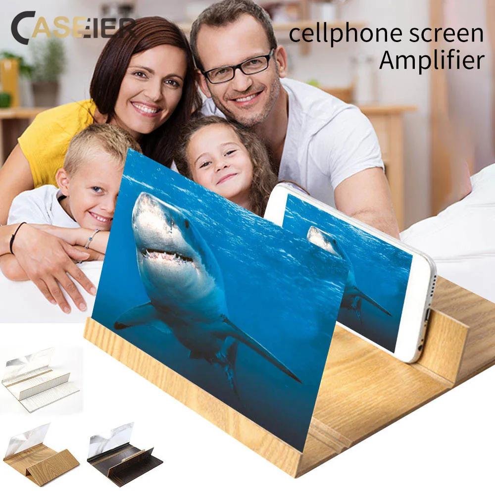 Caseier 3D усилитель экрана телефона превратите телефон в кинотеатр мгновенно 12