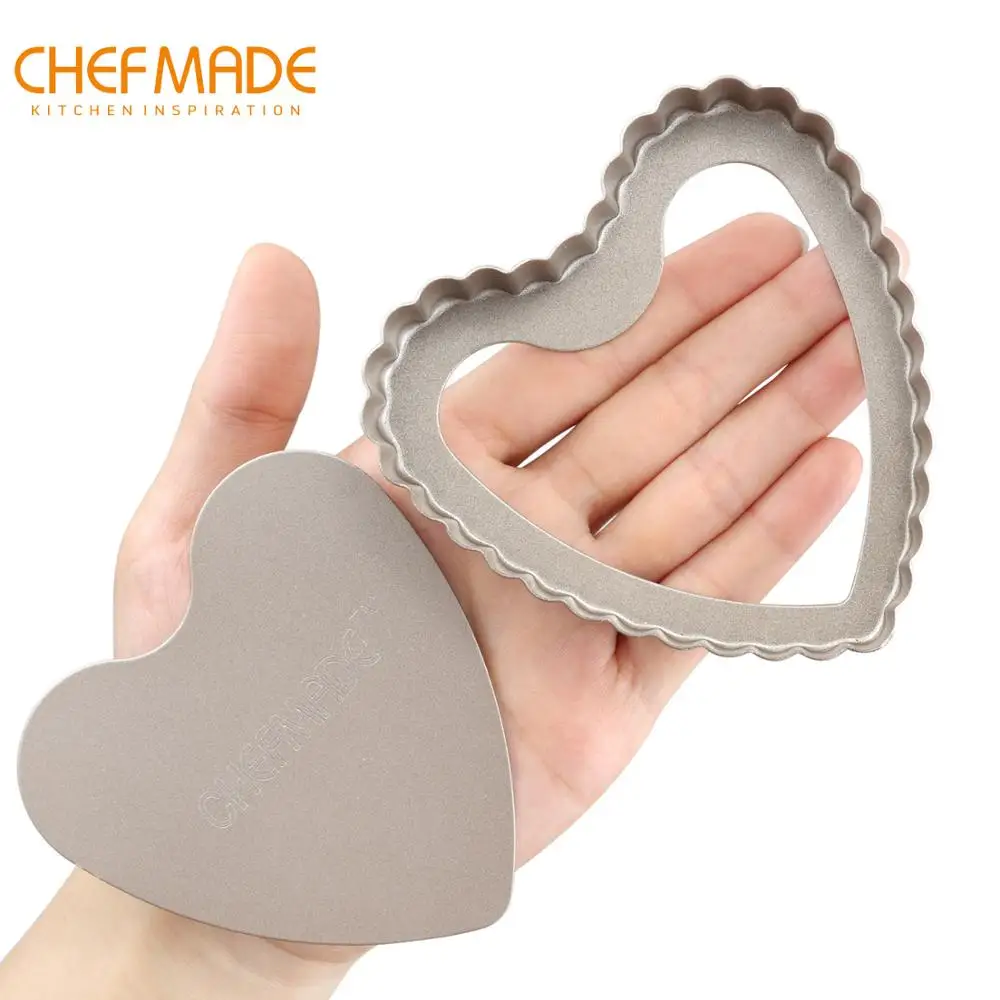 Сковорода CHEFMADE Mini Tart 4 дюймовая со съемным свободным дном антипригарная форма в