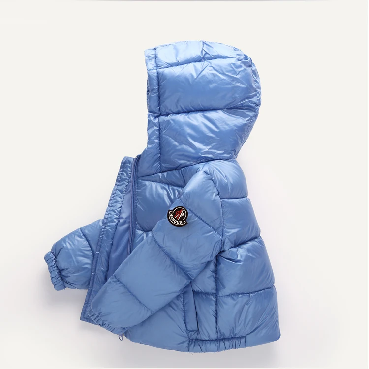 Зимняя куртка детское зимнее белое пуховое пальто для мальчиков и девочек