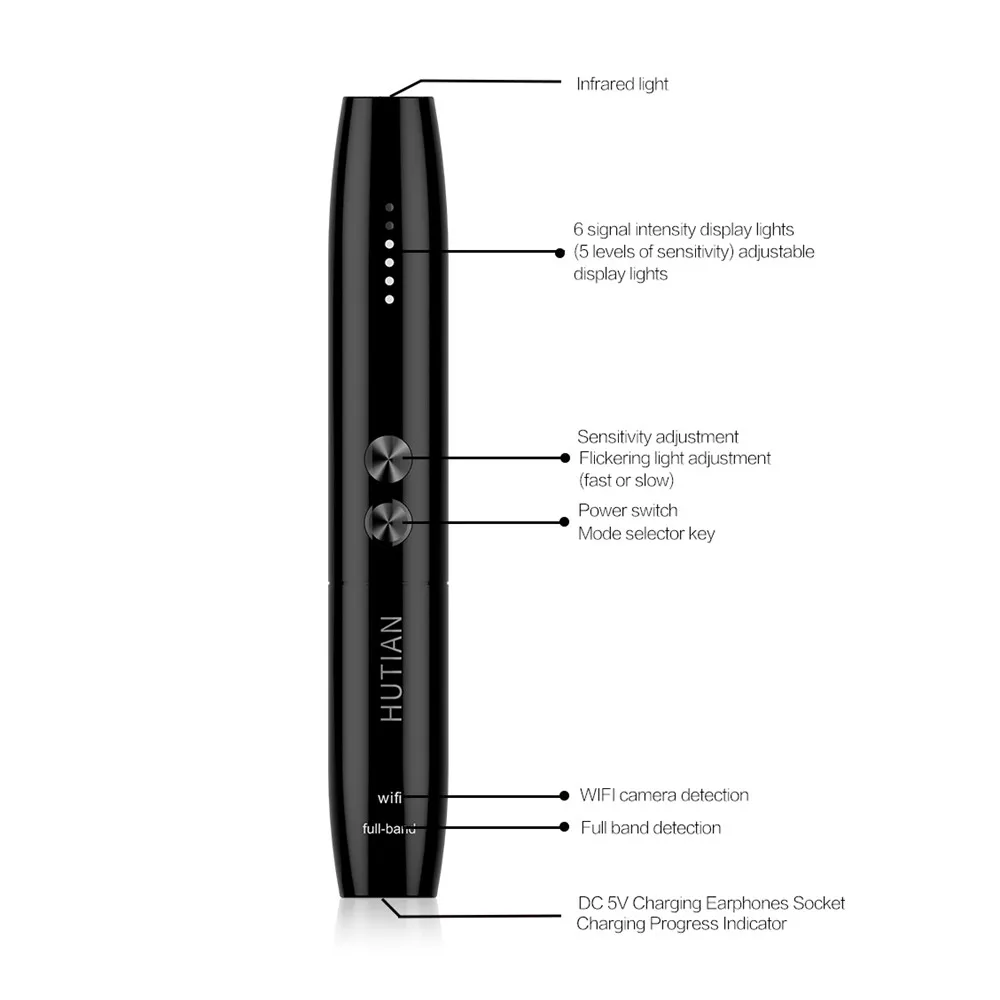detector infrared camera scan detector hidden camera mini signal tracker gps gsm locator camera pen wiretap free global shipping