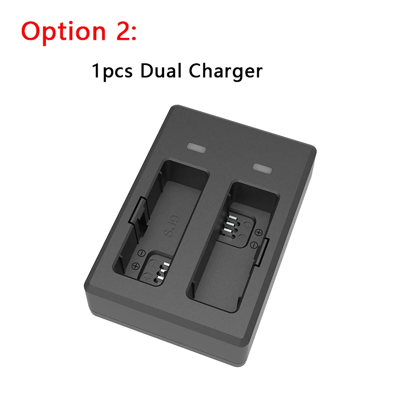 Аккумулятор SJCAM SJ9 Strike 1300mAh литий-ионная Дополнительная запасная батарея зарядное устройство с двойным разъемом чехол для SJ9 Strike Actioin камеры - Цвет: option 2