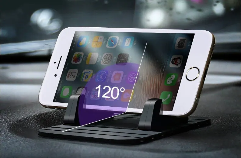 Автомобильный Нескользящий Резиновый коврик для телефона подставка iPhone