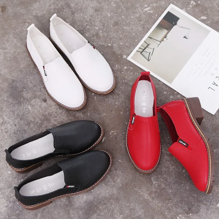 

2020 spring hot new ladies women's shoes Korean fashion single shoes broch casual flat shoes