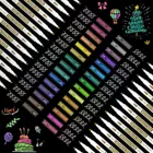 30 Цвета Металлизированные краски маркеры набор акриловых красок маркер для белой доски для изготовления открыток, рок-н-красящие ручки Стекло рок DIY художественная ручка