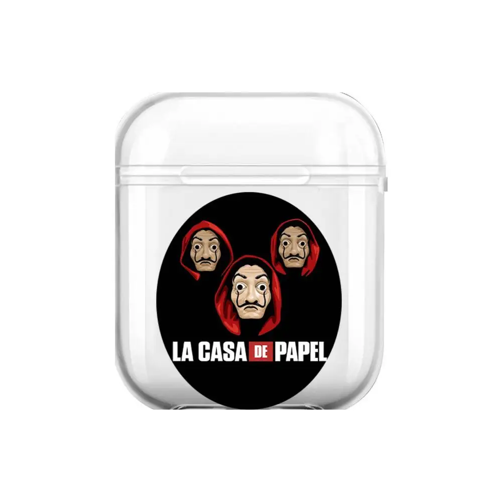 

Spain TV Money Heist House Paper Soft Silicone Cases For Airpods 1/2 Protective Bluetooth Wireless Earphone Cover For Air Pods