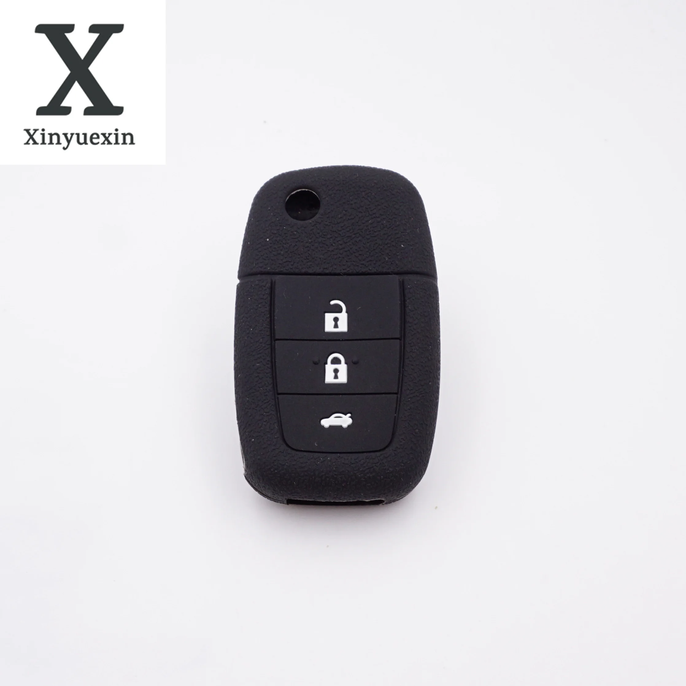 

Xinyuexin Silicone Rubber Car Key Case Cover Skin Shell Set Holder for HOLDEN VE COMMODORE Calais SS SV6 GTS 3 Buttons Key