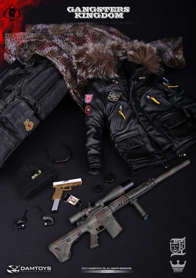 

Dam Toys 1/6 Gk007 Gangsters Kingdom Spade 5 Action Figure