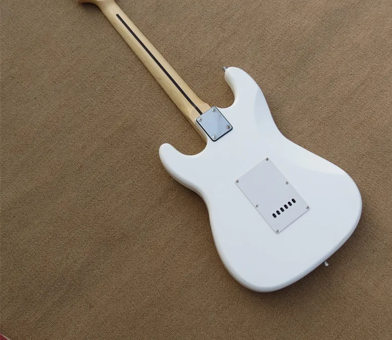 fabrik store vintage weiß yngwie malmsteen scalloped großen kopf ahorn griffbrett st 6 saiten e gitarre guitarra free global shipping