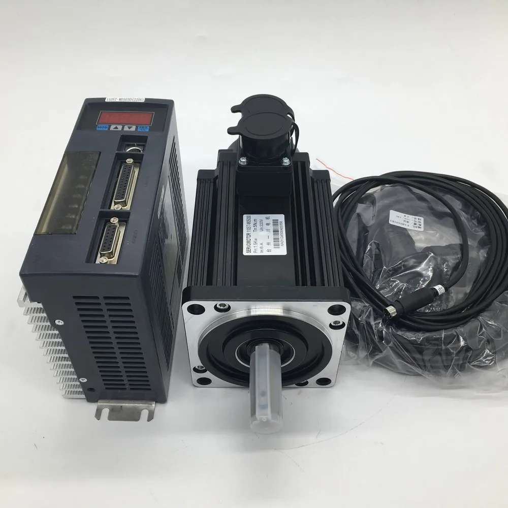 Серводвигатель переменного тока 1 кВт 4 нм NEMA52 130 мм Flange1000W 220 В об/мин ЧПУ с