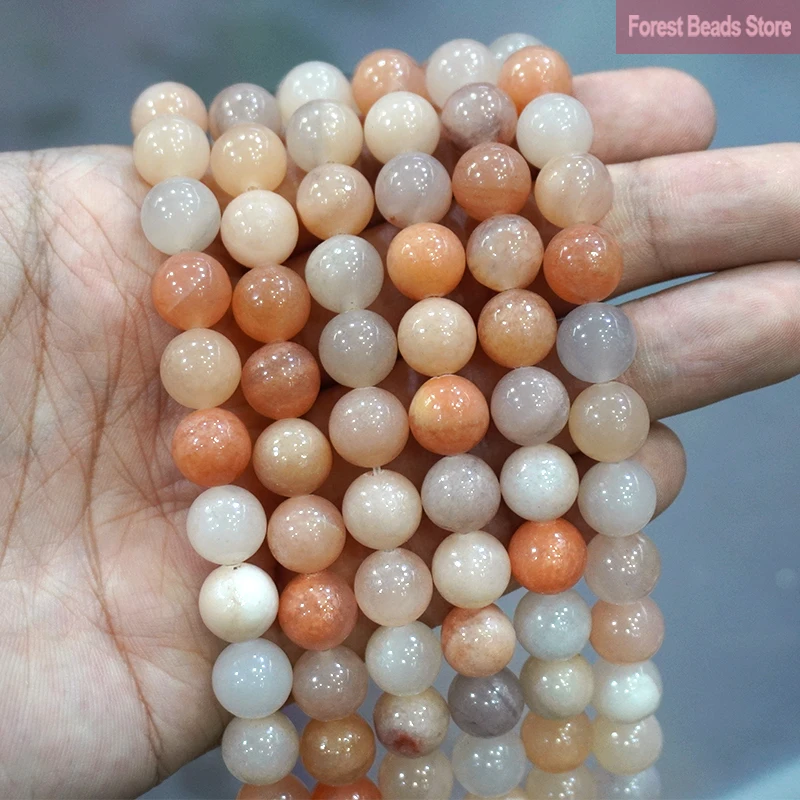 

Natural Stone Lt Pink Aventurine Beads DIY Bracelet Necklace Charm Beads for Jewelry Making 15" Strand 4 6 8 10 12MM Wholesale