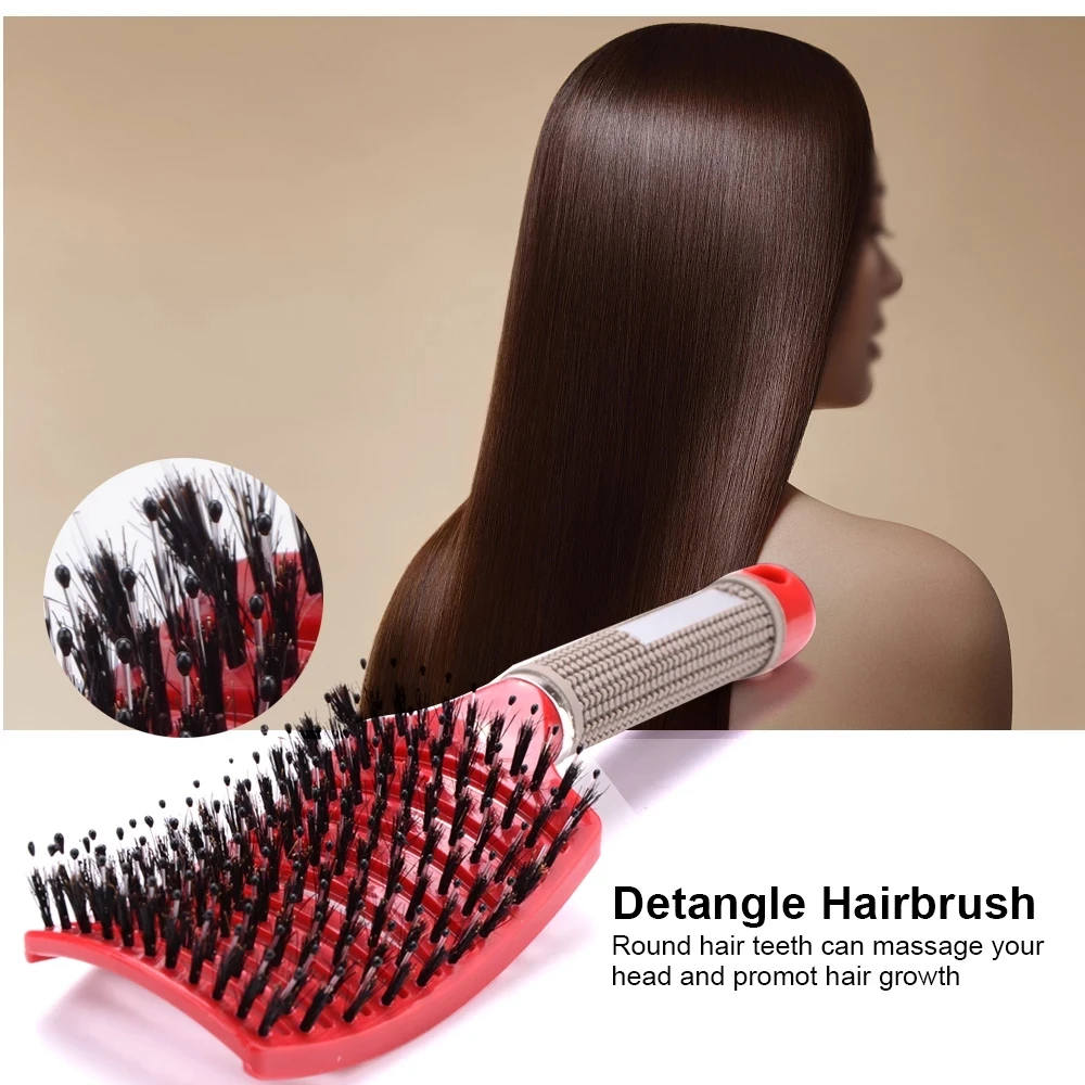 

Hairbrush, scalp massage comb, hairbrush bristles and nylon wet curling comb for ladies, salon hair styling tools