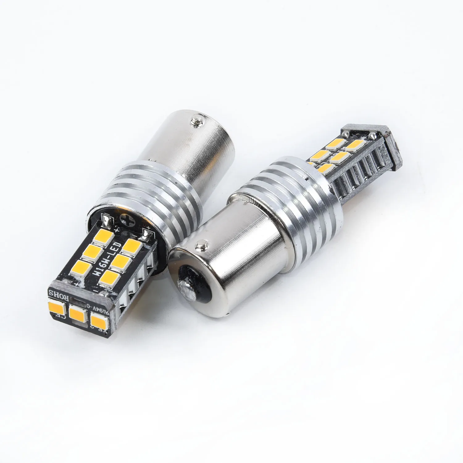 

P21/5W Signal Lights Bulb Car Lamp 6W Turn Light 2pcs Orange 2x 15-SMD