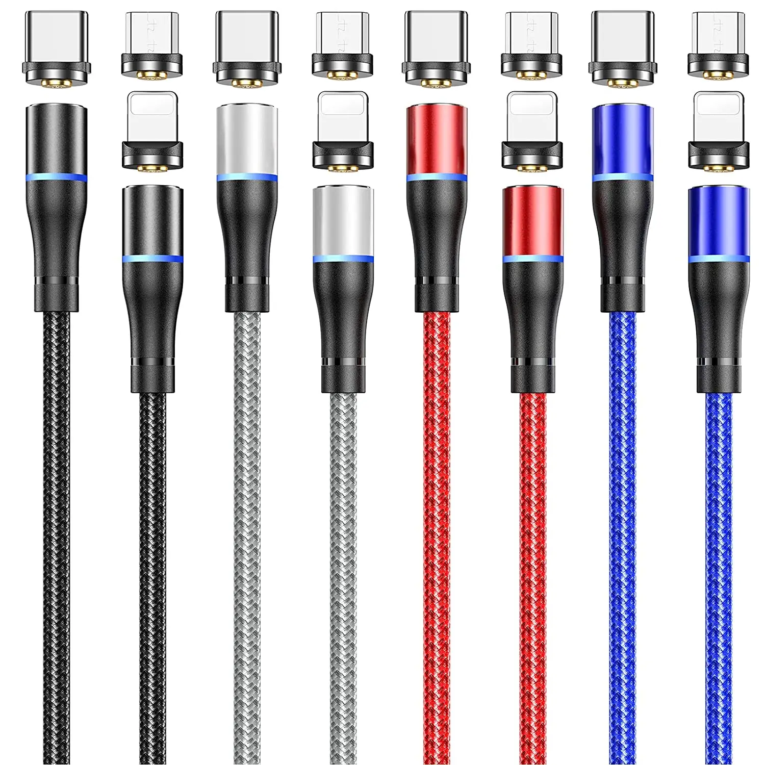 

USB Magnetic Charger Cable Fast Charging IOS Micro Type C Cable Magnet Data Charge Wire Mobile Phone Cable For iPhone Cord