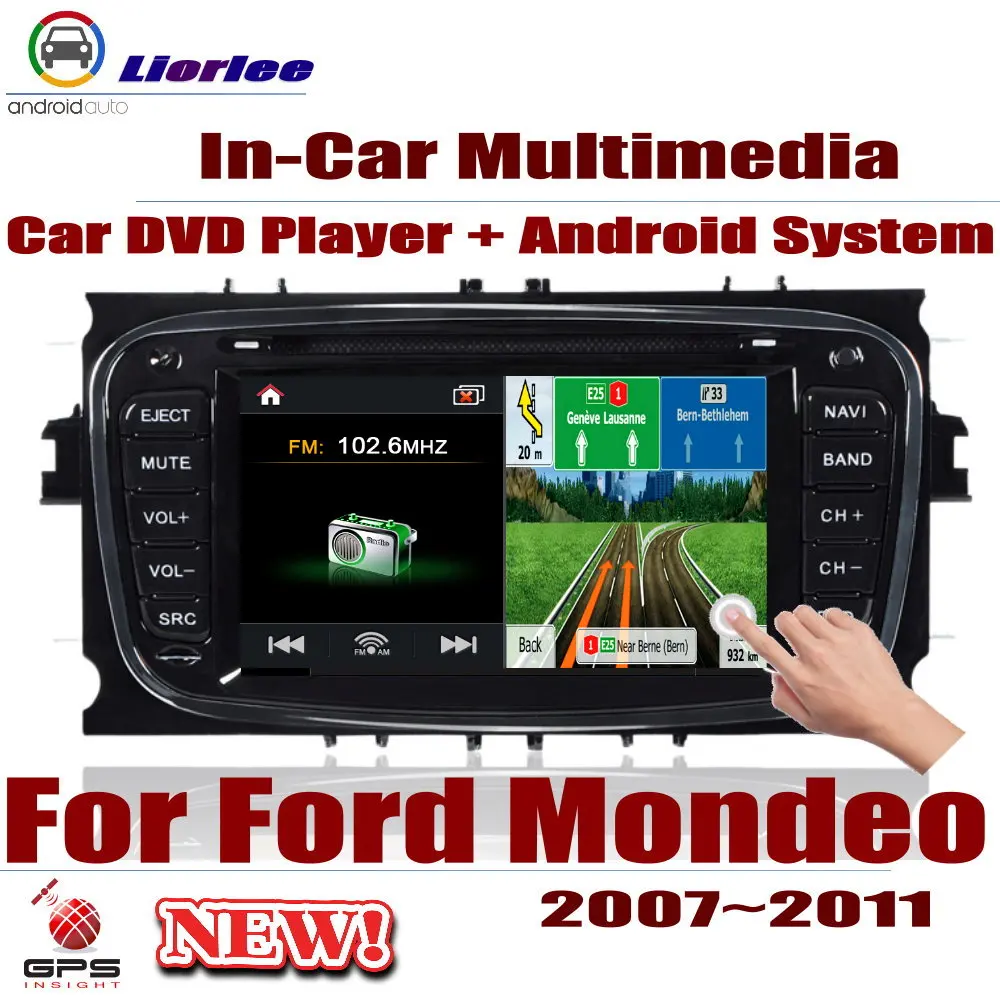 Автомобильный радиоприемник DVD-плеер GPS-навигация для Ford Mondeo 2007-2011 Android HD-дисплей