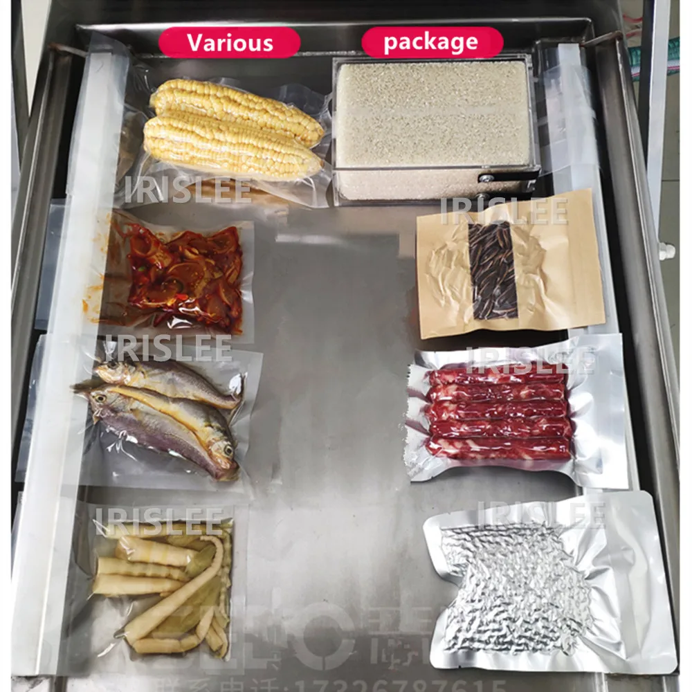 Автоматическая Коммерческая вакуумная упаковочная машина DZ400 2SB двухкамерная