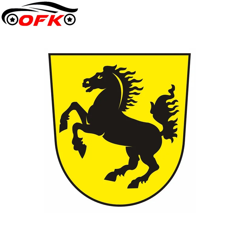 

Car Sticker Stuttgart Coat Of Arms City Germany For Sticker Decal 11.4CM*10.6CM
