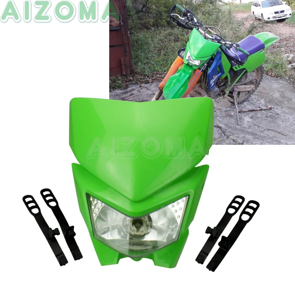 Универсальная двойная Спортивная фара 12v 35w Enduro для мотокросса фары Yamaha Suuzki Kawasaki