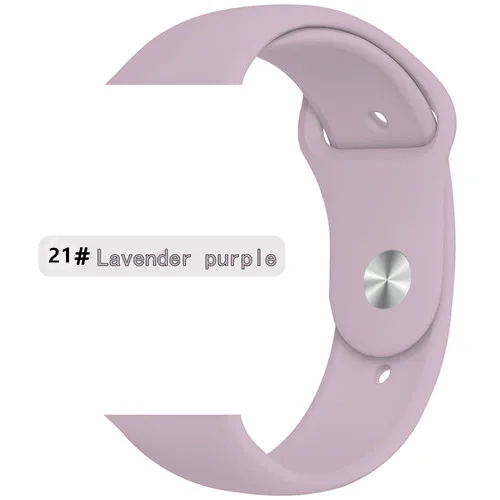 lavender 21-1 Ремешок для apple watch 5 4 ремешок apple watch 44 мм 40 мм iwatch 3 2 1 ремешок 42 мм 38 мм для хорошего клиента - Цвет ремешка: lavender 21-1