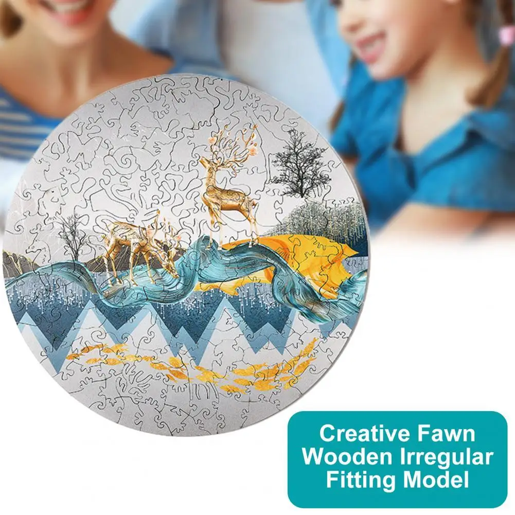

152Pcs/Set Wooden Jigsaw Novelty Lovely Design Recreational Brain Teaser Puzzle Toy for Gift