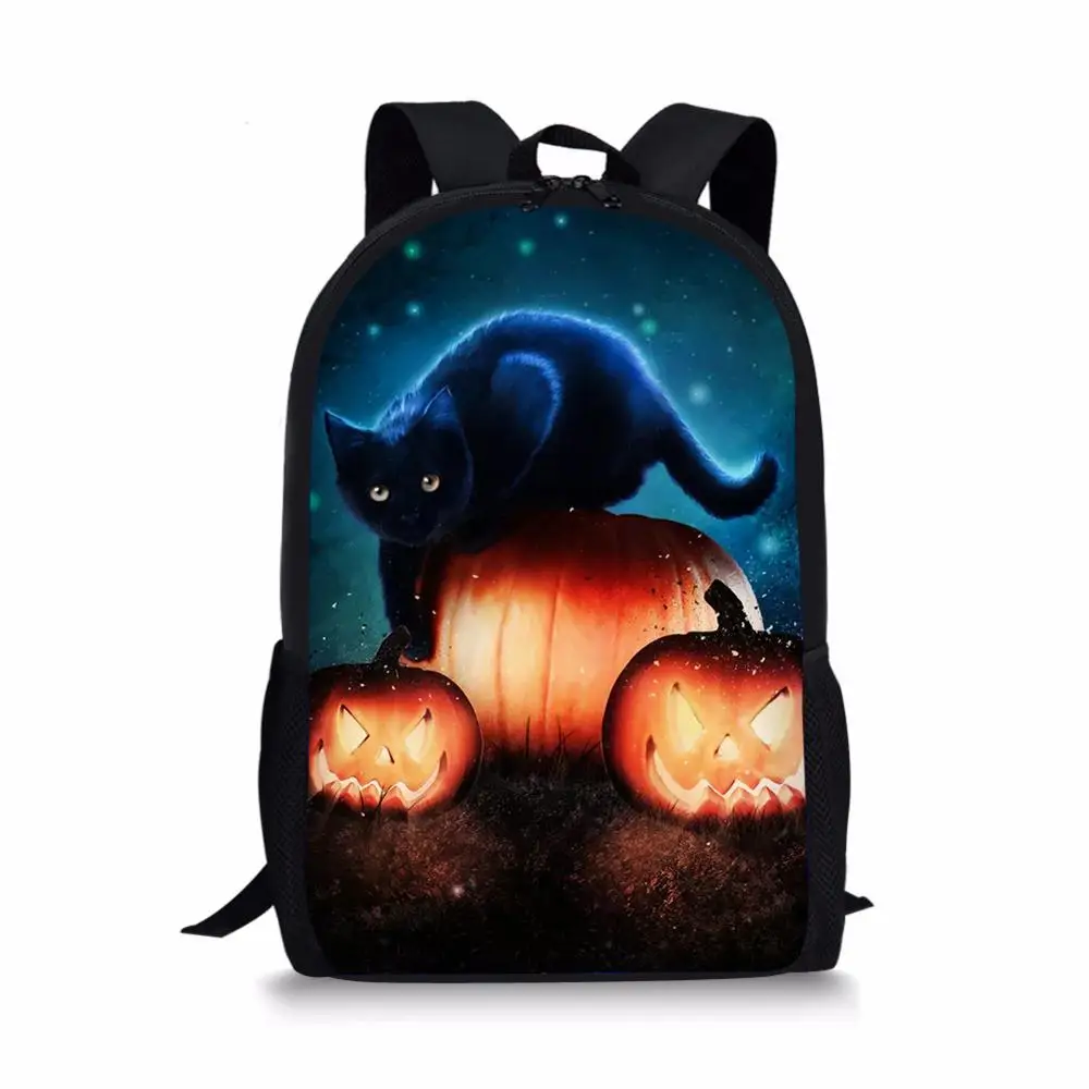HaoYun Children's School Bags Black Cats Pattern Primary Student Bookbags Fantasy Animal Back to School Satchecl Schoolbags
