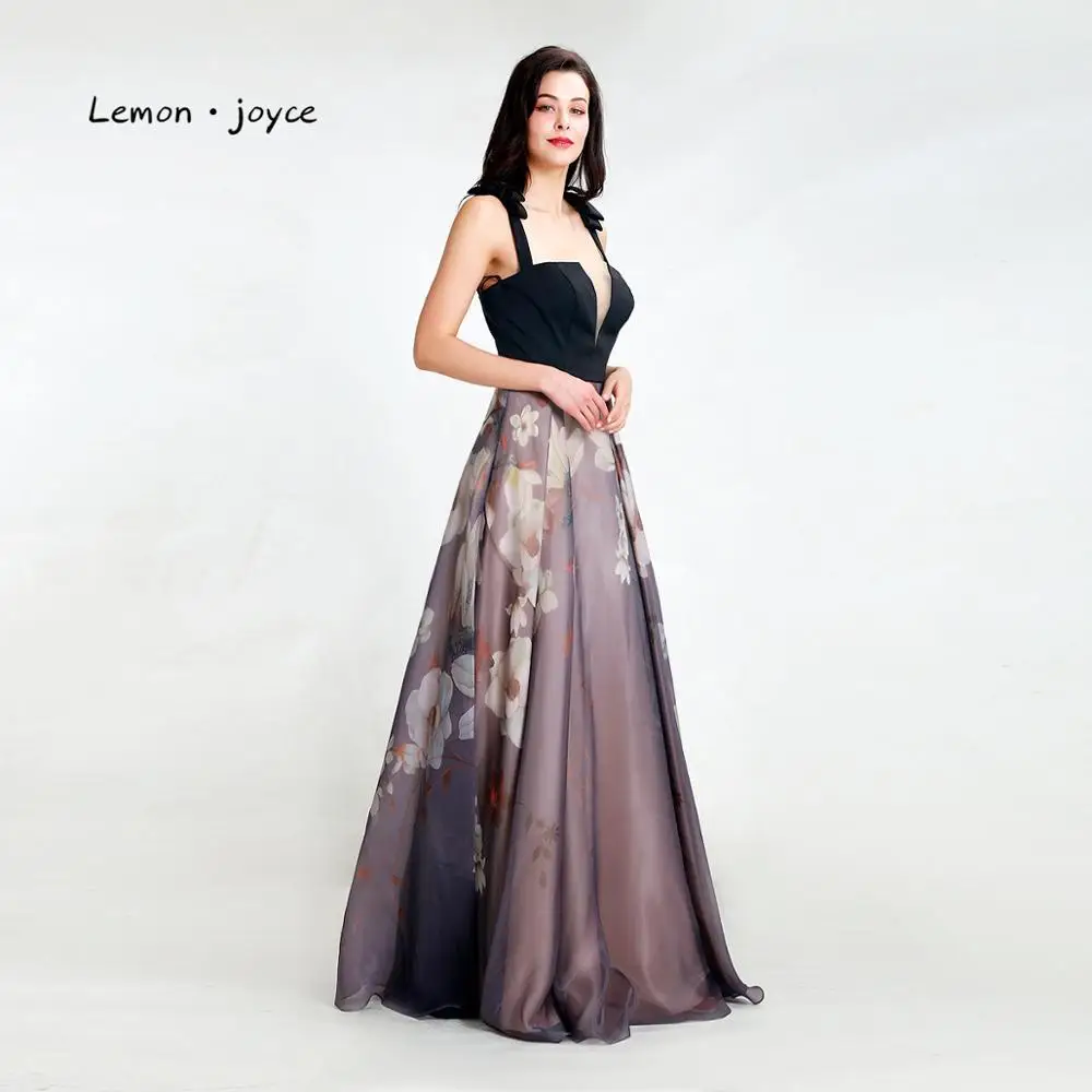 Lemon joyce черные вечерние платья 2020 Новое поступление сексуальные иллюзионные с