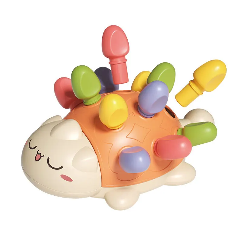 

Training Focused on Children's Fine Motor Hand-Eye Coordination Fight Inserted Hedgehog Baby Educational Toy