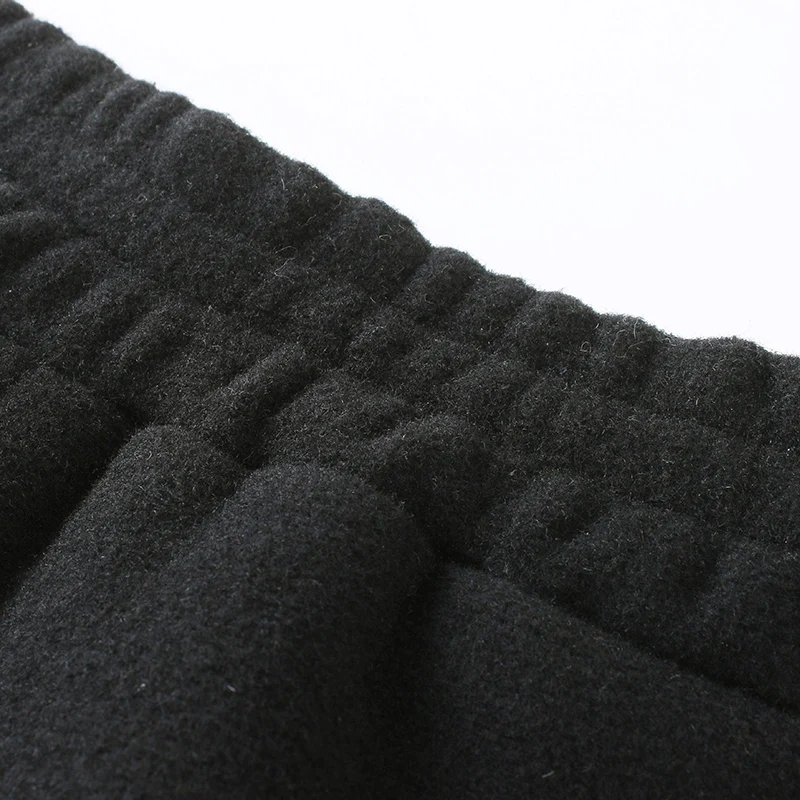 

Women Woolen Shorts Solid Elastic High Waist Zipper A-line Wide Leg Outwear Trousers Draped Korean Elegant All-match Pleated New