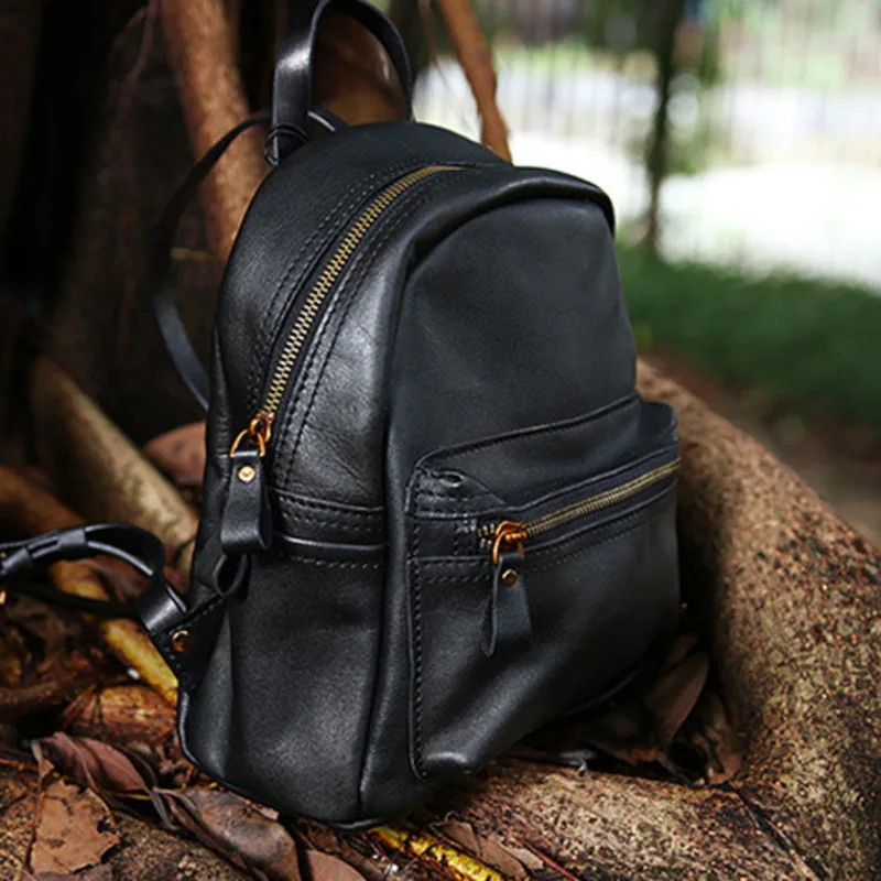 

Рюкзак женский из натуральной кожи, в стиле ретро