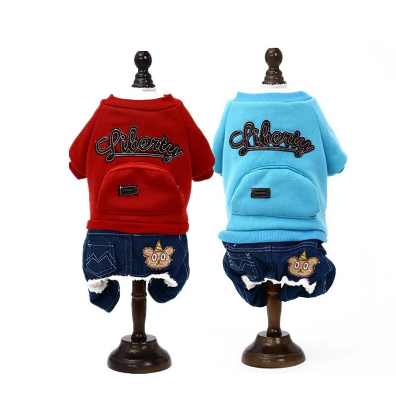 

Denim French Bulldog Hoodie Coat Jacket Winter Pet Clothes for Small Dogs Pug Puppy Clothing Sweatshirt Ropa Perros Mascotas