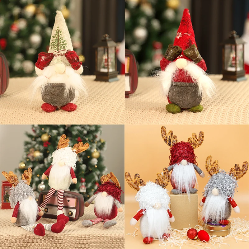 

Christmas Children's Gifts Christmas Tree Pendant Plush Dolls New Year Party Decoration Christmas Gifts