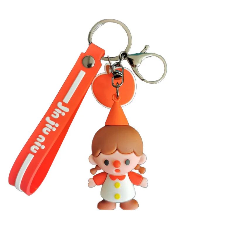 

Cartoon Cute Keychains Accessories Student Doll Key Chains Boy And Girl Couple A Pair Of Key Rings Pendant Gift Creative Gifts