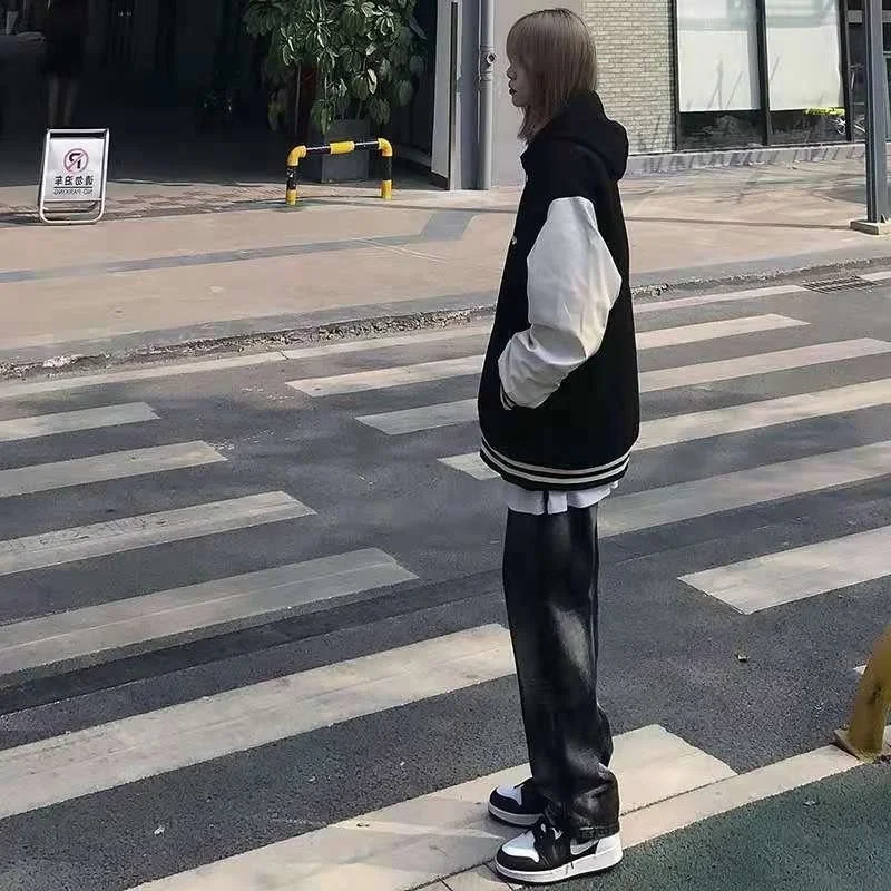 Куртка в стиле High Street Ins Женская свободная универсальная Студенческая