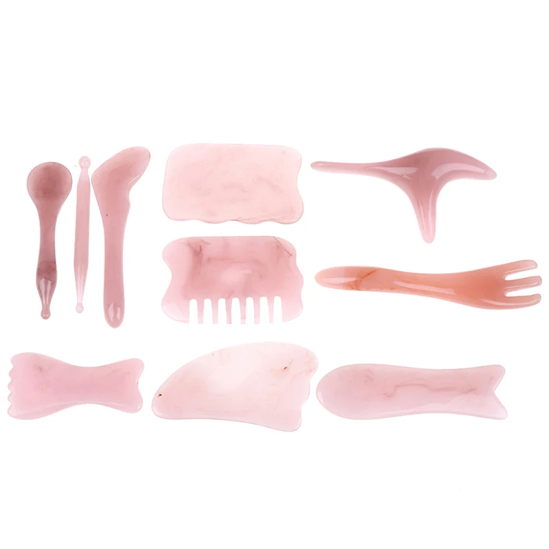 

Synthetic Resin GuaSha Facial SPA Massage GuaSha Board Body Massager China Traditional Scraping Healing
